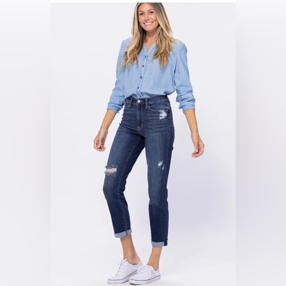 Judy Blue Boyfriend fit never worn jeans - Picture 2 of 4